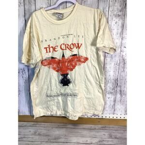 Gentlemen The Crow Promotion Basic Style Cream Cotton T-shirt  size - L
